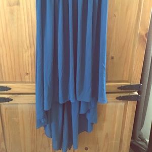 New, Navy Flowy Scooped Back Skirt